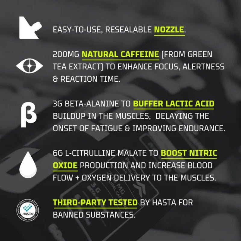 FUELR Caffeinated Gel 60ml - Key Features