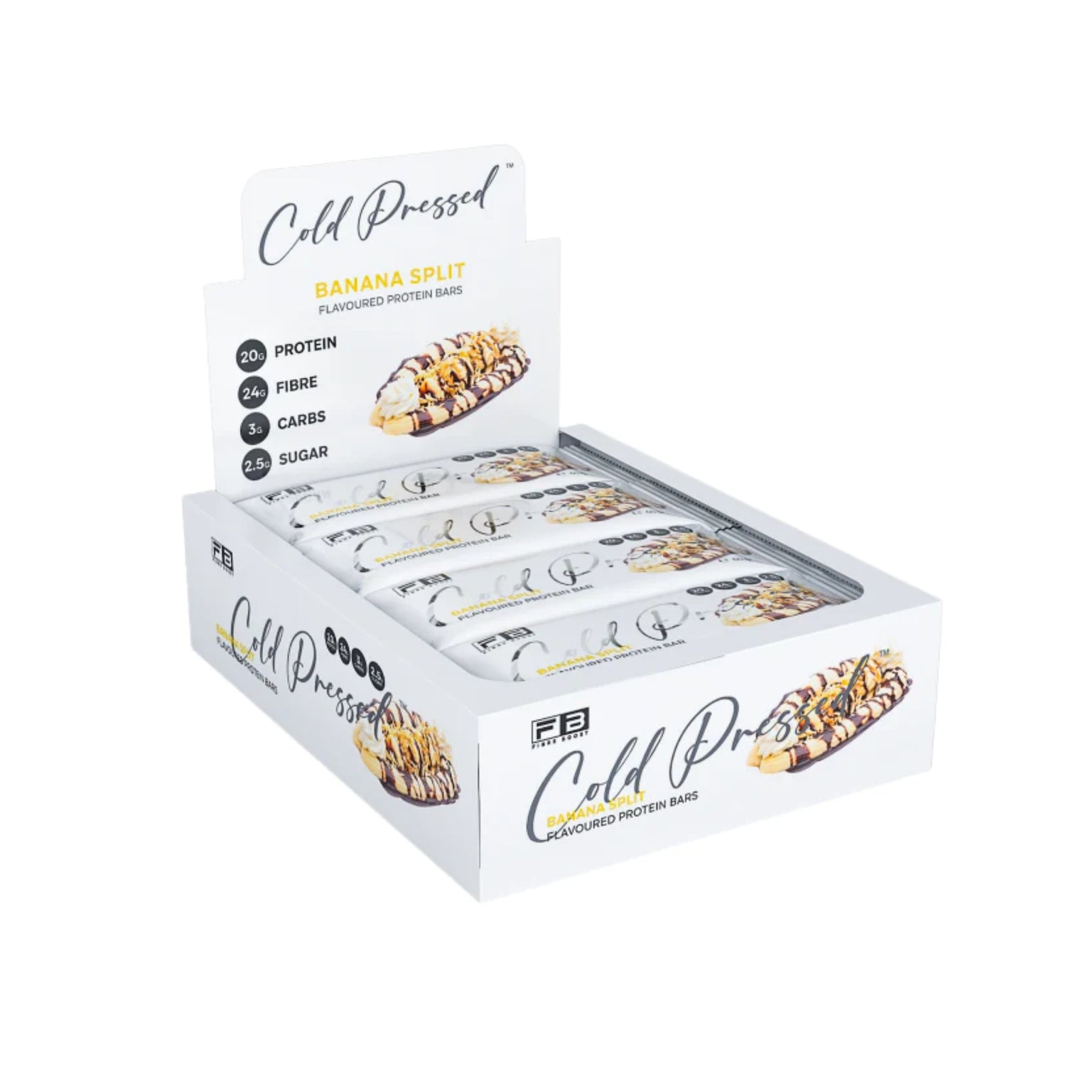 Fibre Boost Cold Pressed Bars - Box of 12 Banana Split