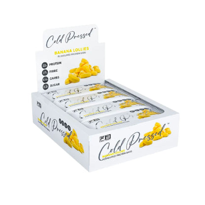 Fibre Boost Cold Pressed Bars - Box of 12 Banana Lolly