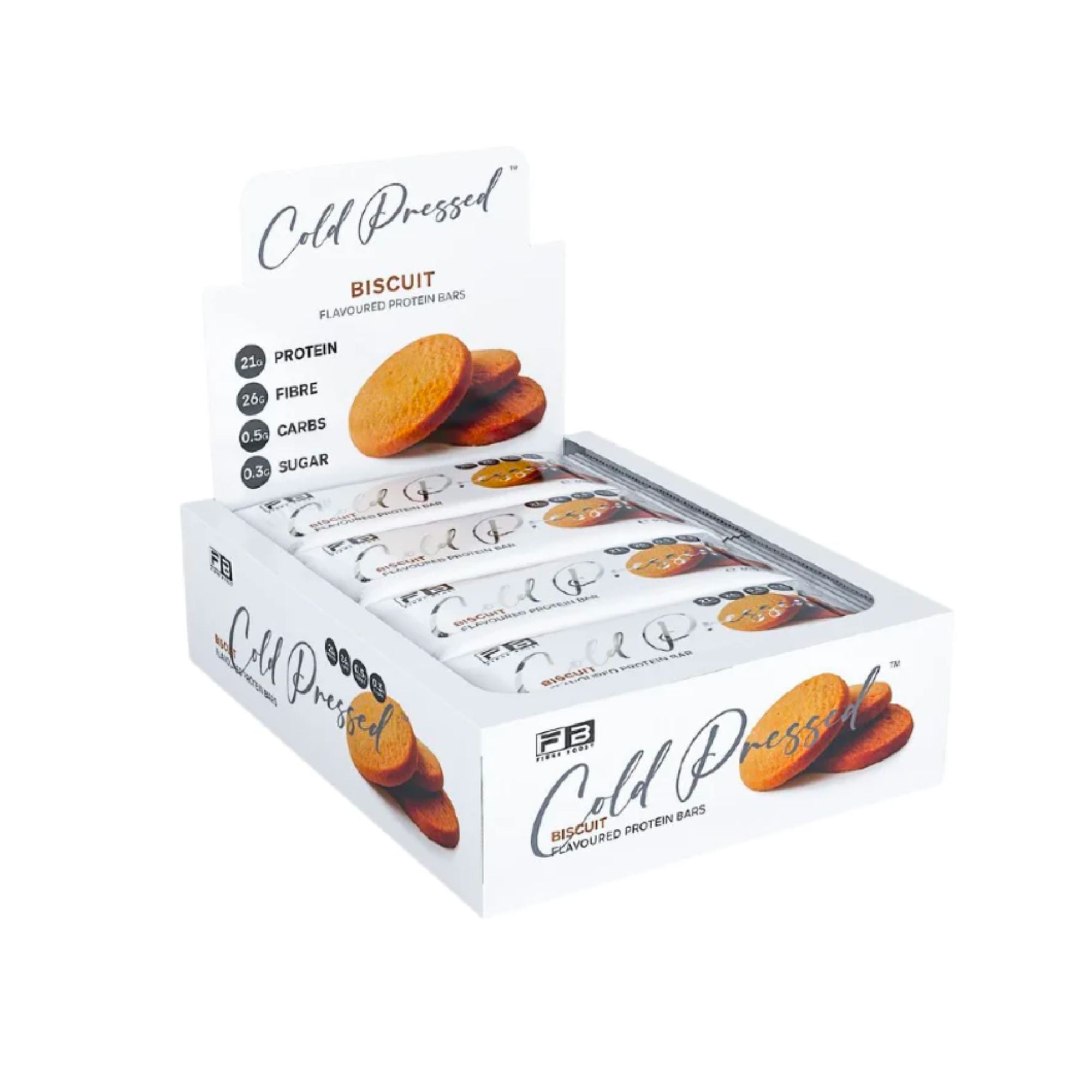 Fibre Boost Cold Pressed Bars - Box of 12 Biscuit
