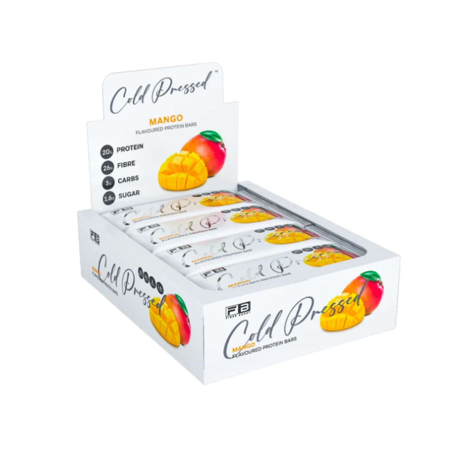 Fibre Boost Cold Pressed Bars - Box of 12 Mango