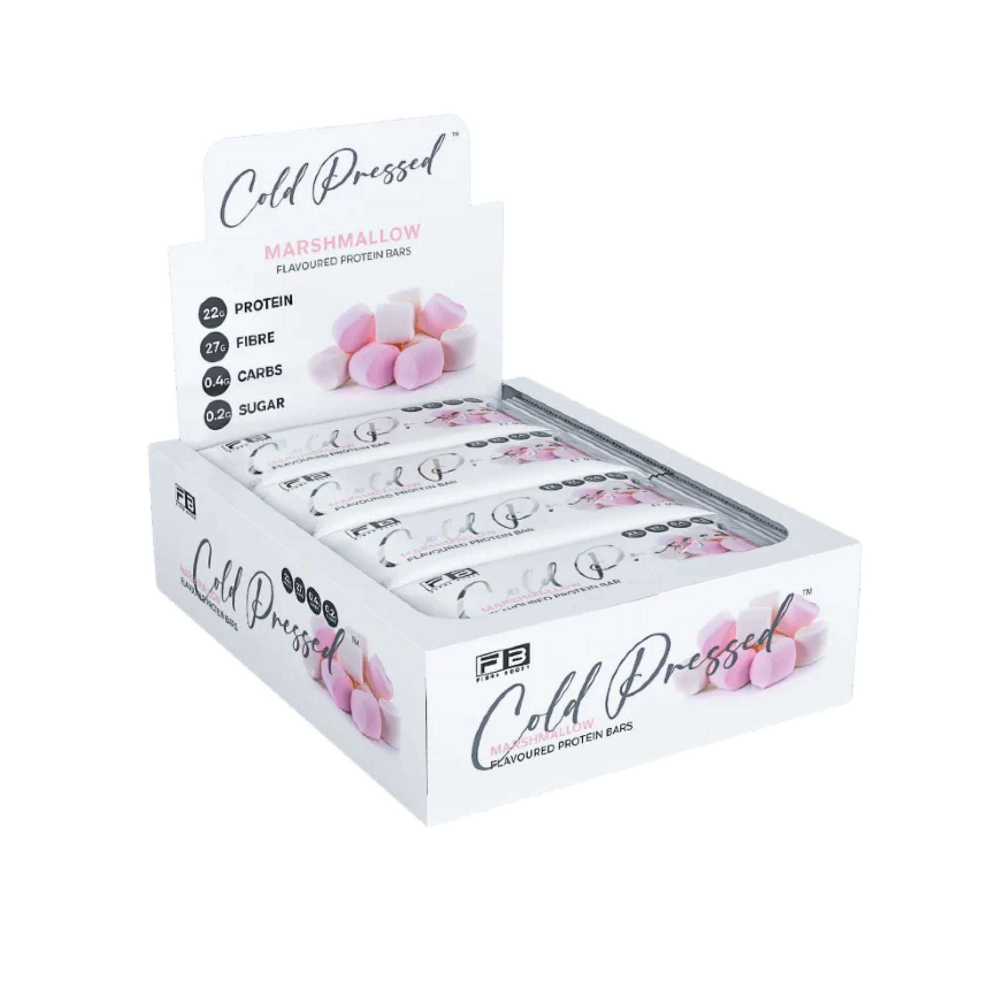 Fibre Boost Cold Pressed Bars - Box of 12 Marshmellow