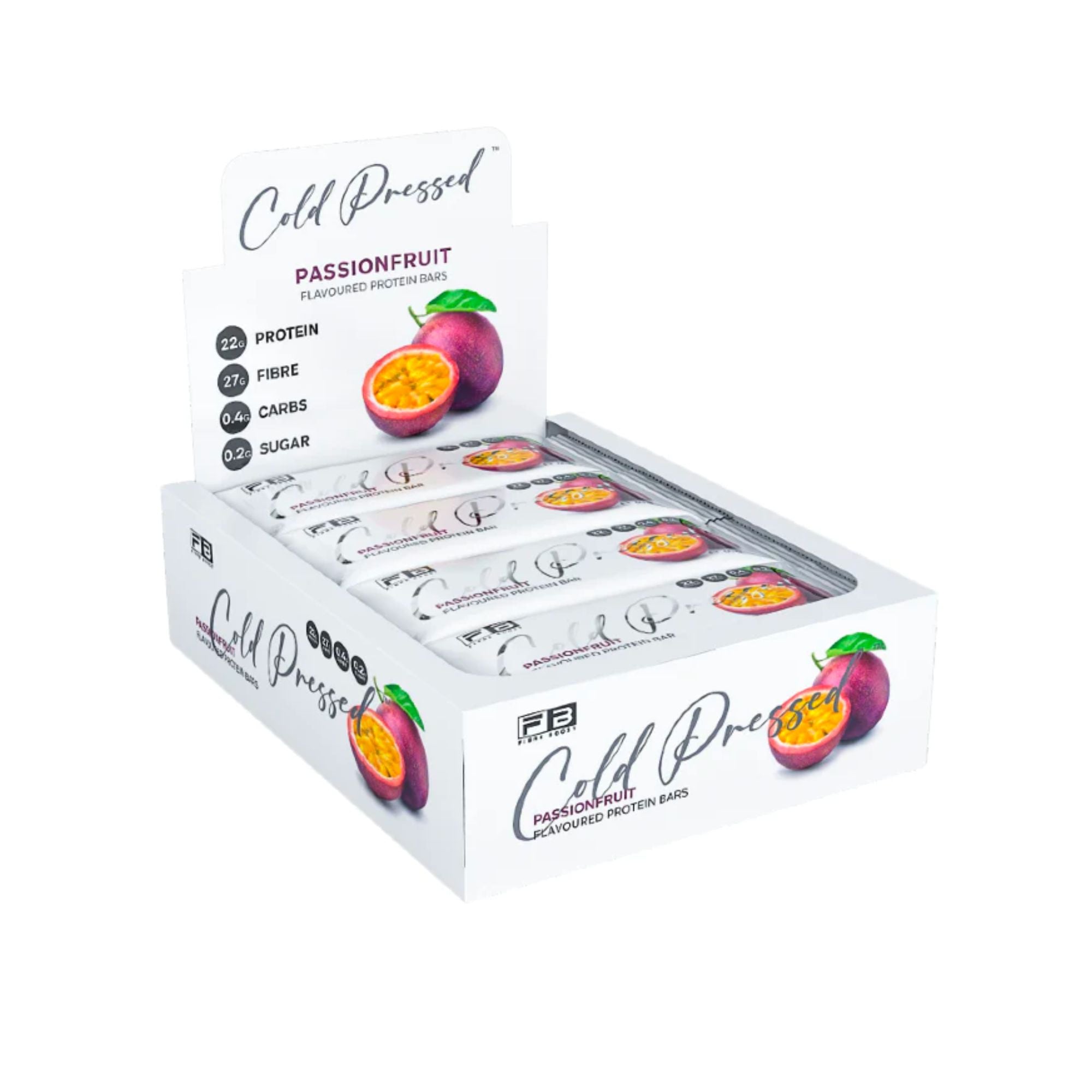 Fibre Boost Cold Pressed Bars - Box of 12 Passionfruit