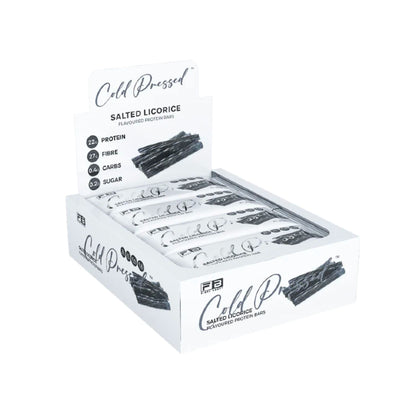 Fibre Boost Cold Pressed Bars - Box of 12 Salted Licorice