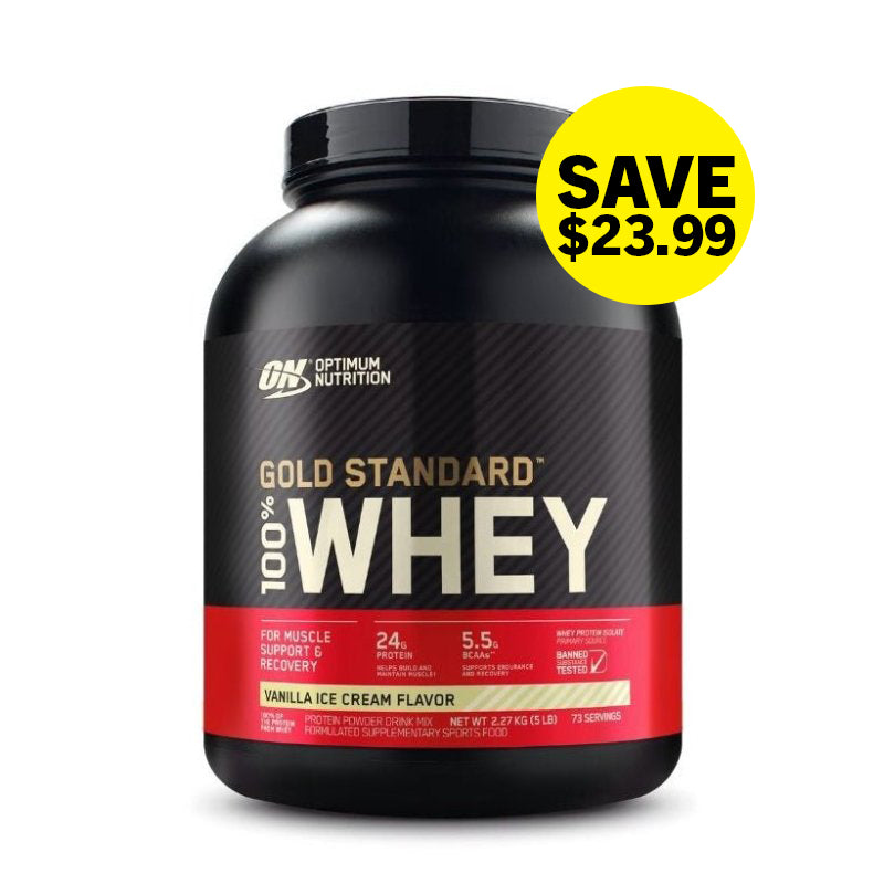SAVE $23.99 Optimum Nutrition Gold Standard 100% Whey