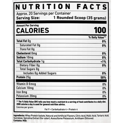 Ghost Whey Clear Protein Isolate NIP