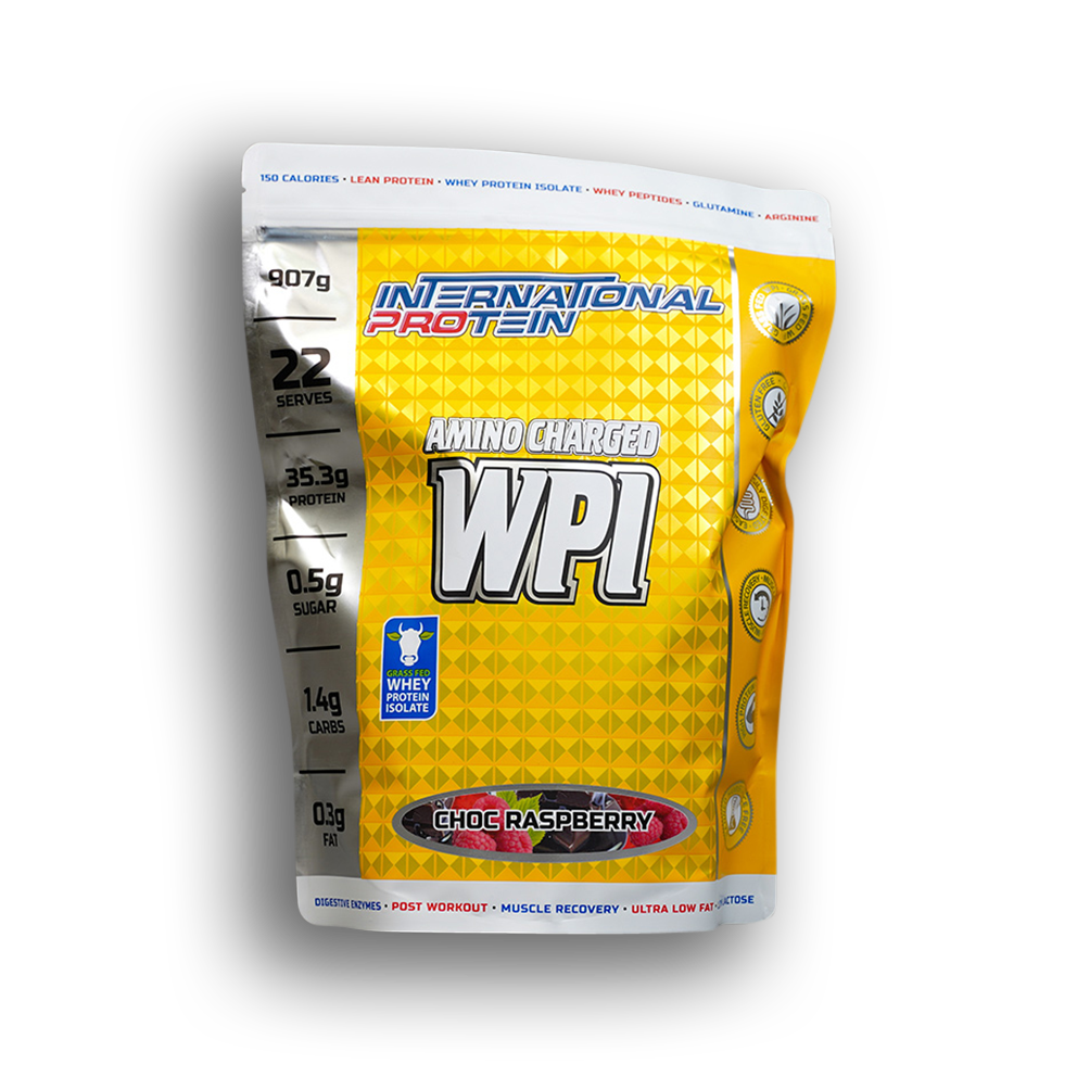 International Protein Amino Charged WPI - 907g Choc Raspberry