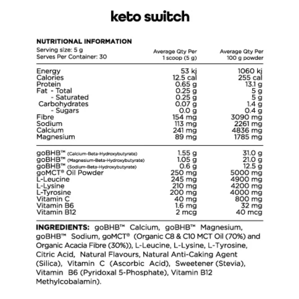 Switch Nutrition Keto Switch