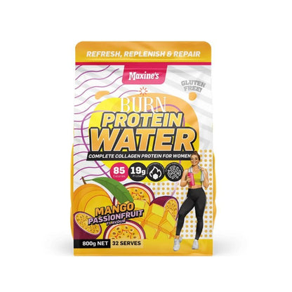 Maxines Burn Protein Water 800g - Mango Passionfruit