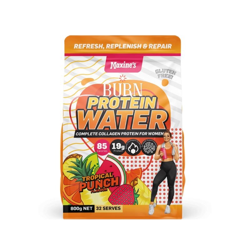 Maxines Burn Protein Water 800g - Tropical Punch