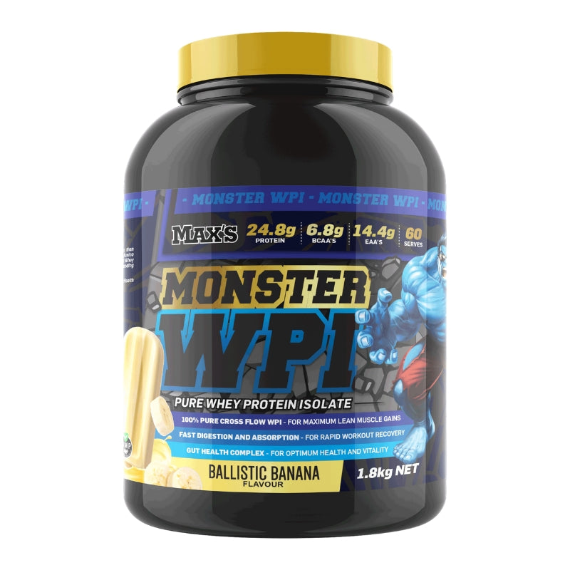 Maxs Supplements Monster WPI 1.8kg Ballistic Banana