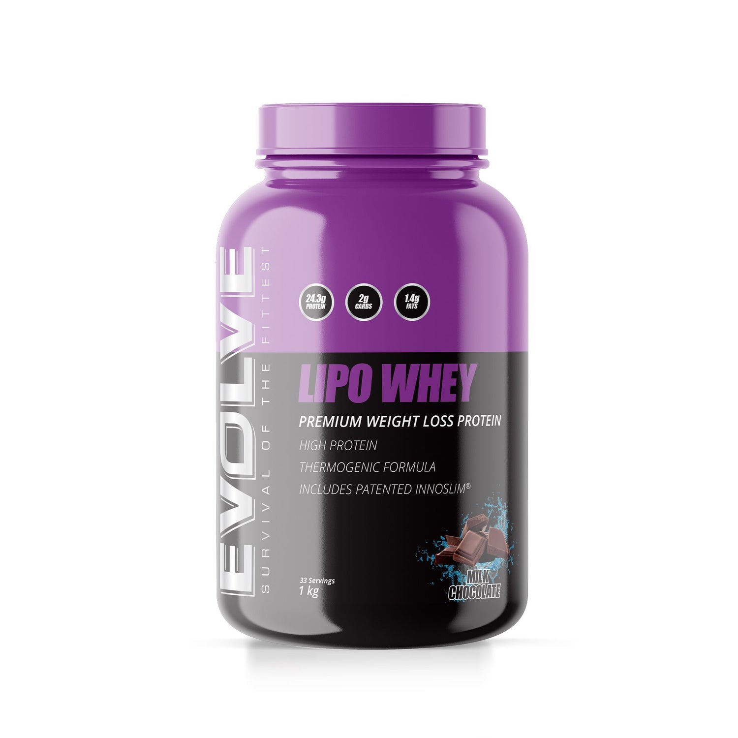 Evolve Lipo Whey 1kg - Milk Chocolate