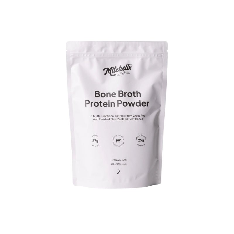Mitchells Nutrition Bone Broth Protein Powder 500g Unflavoured