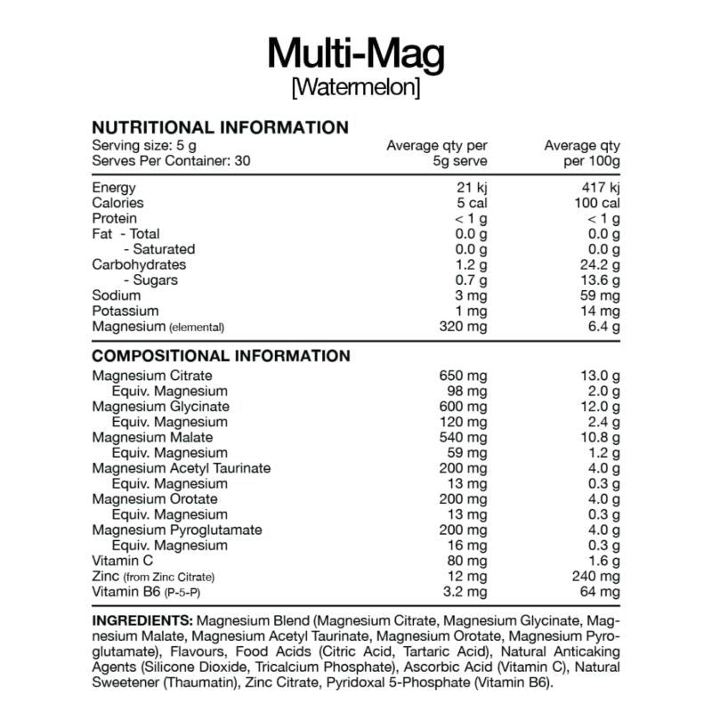 Switch Nutrition Multi-Mag Perform NIP