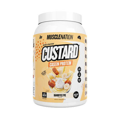 Muscle Nation Custard Casein Banoffee Pie