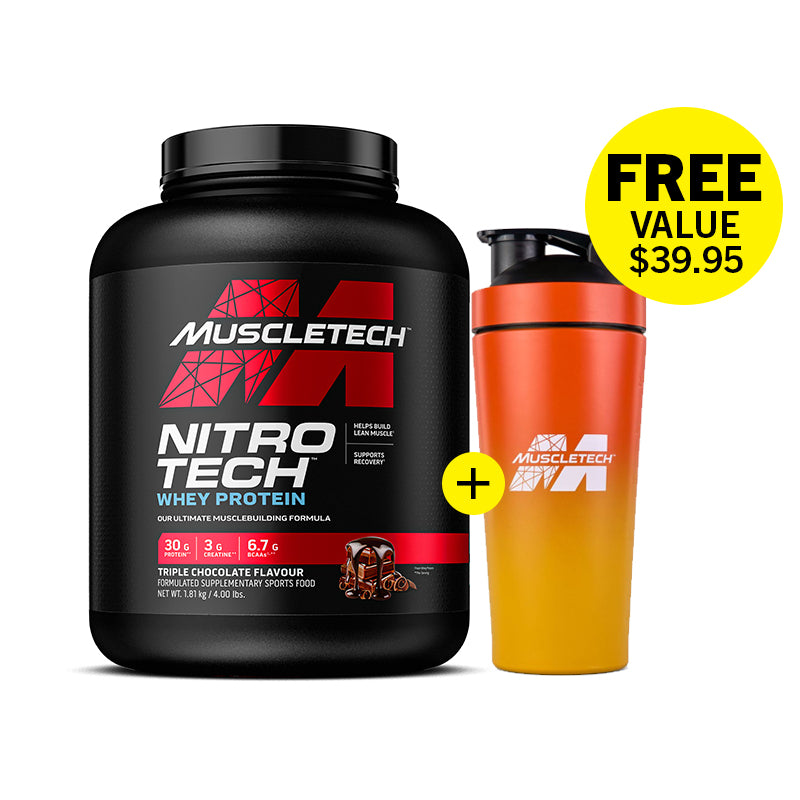 Muscletech Nitro Tech + FREE Shaker