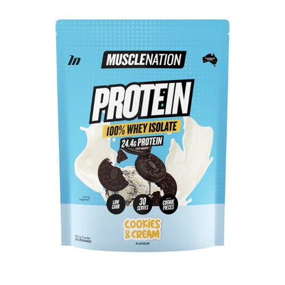 Muscle Nation Whey Protein Isolate Cookies &amp; Cream