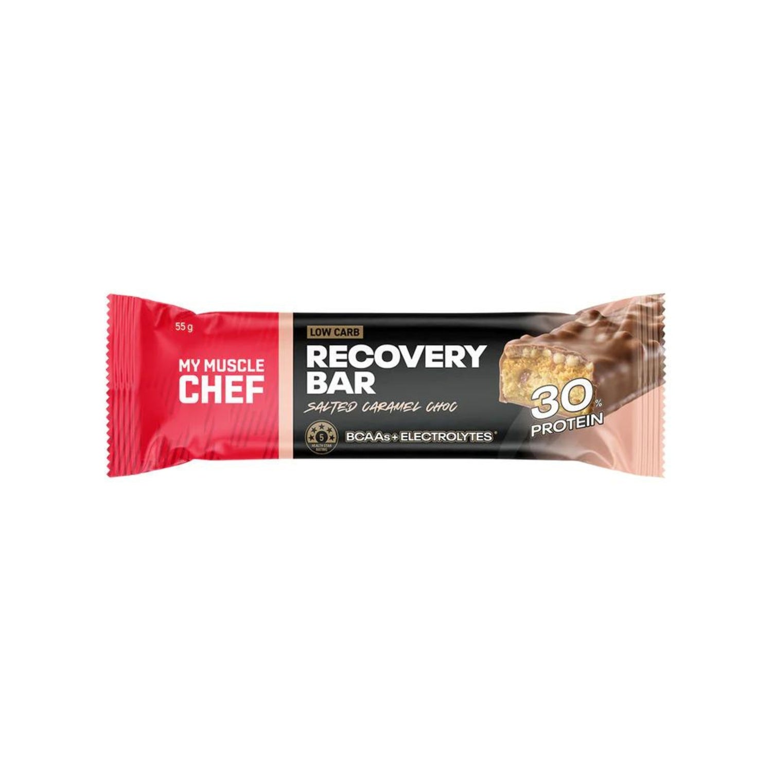 My Muscle Chef Recovery Bar 55g - Calted Caramel Choc