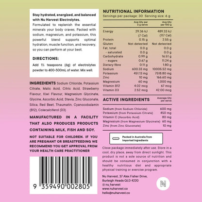 Naked Harvest Electrolytes HASTA Approved NIP