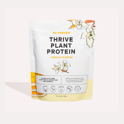 NU Harvest Thrive Plant Protein in Vanilla Flavour