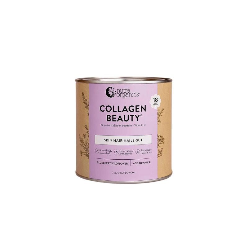 Nutra Organics Collagen Beauty 225g Blueberry Wildflower