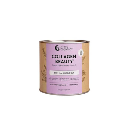 Nutra Organics Collagen Beauty 225g Blueberry Wildflower