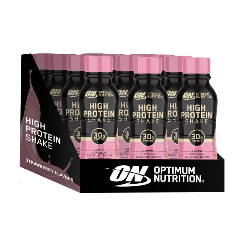 Optimum Nutrition High Protein Shake 375ml RTD - Strawberry Case