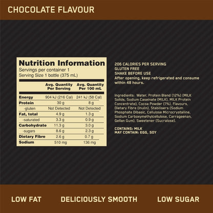 Optimum Nutrition High Protein Shake 375ml RTD NIP