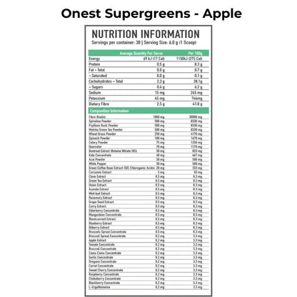 ONEST Supergreens NIP Apple