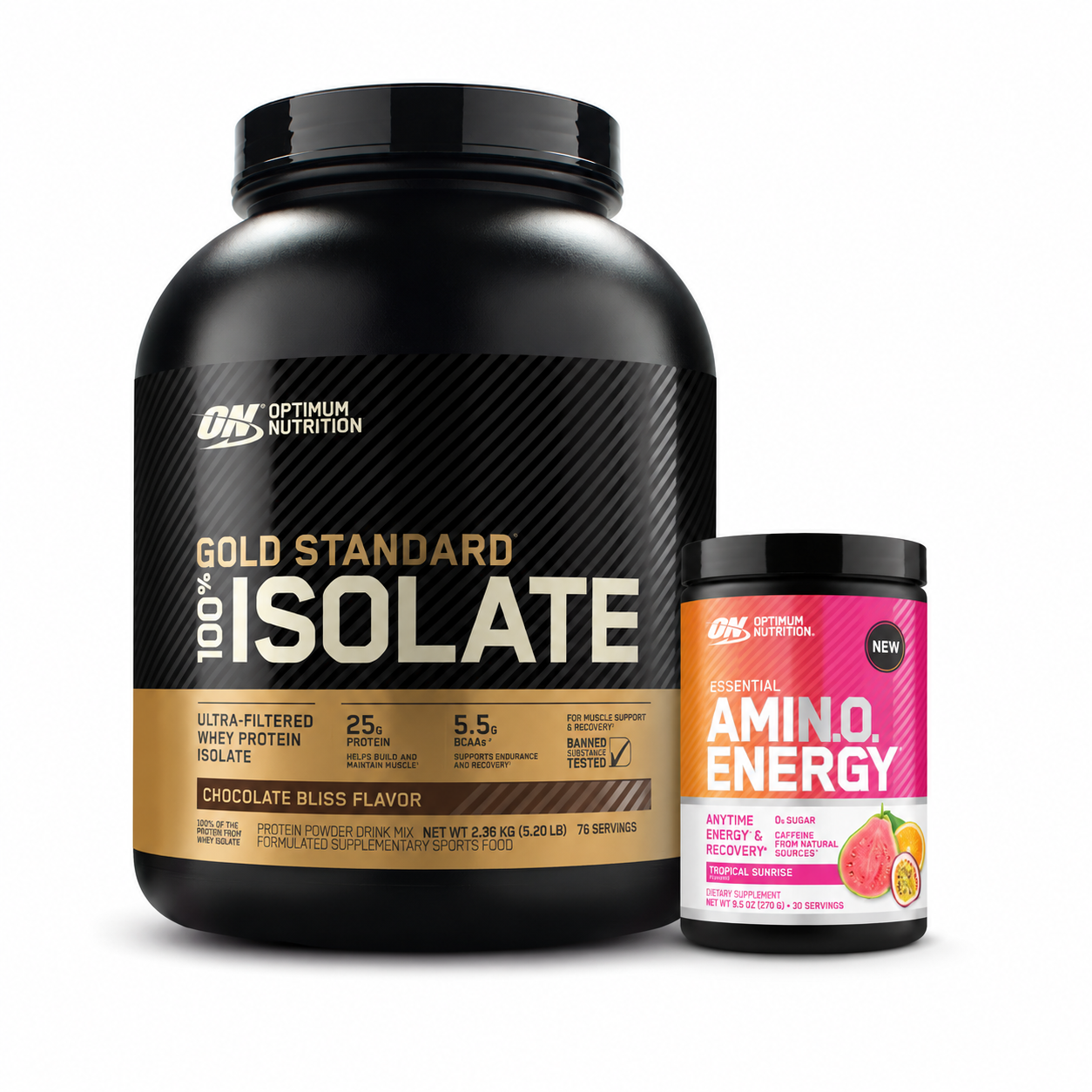 Optimum Nutrition Isolate &amp; Amino Energy Bundle