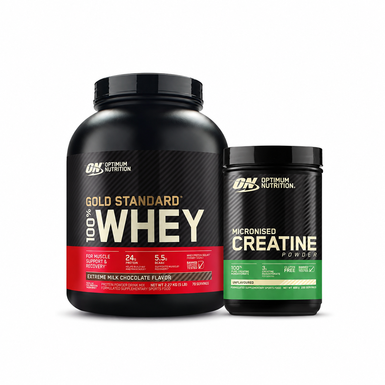 Optimum Nutrition Gold Standard Whey 5LB + Creatine 600g