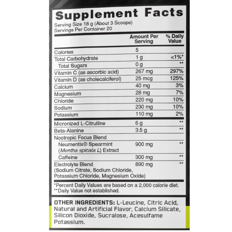 Optimum Nutrition Amped - NIP