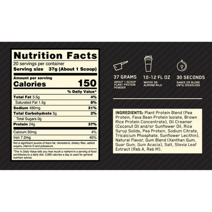 Optimum Nutrition Gold Standard Plant Protein NIP