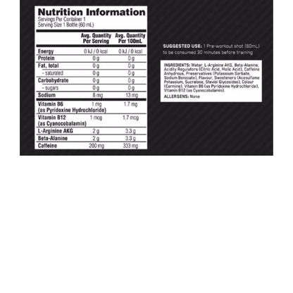 Optimum Nutrition Pure Pre 200 Shot