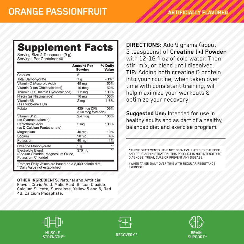 Optimum Nutrition Creatine + NIP