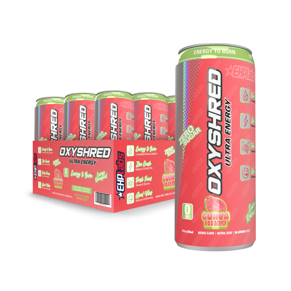 Oxyshred Guava Case of 12 RTDs