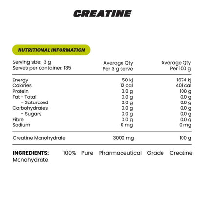 Zombie Labs 100% Pure Micronised Creatine Monohydrate NIP