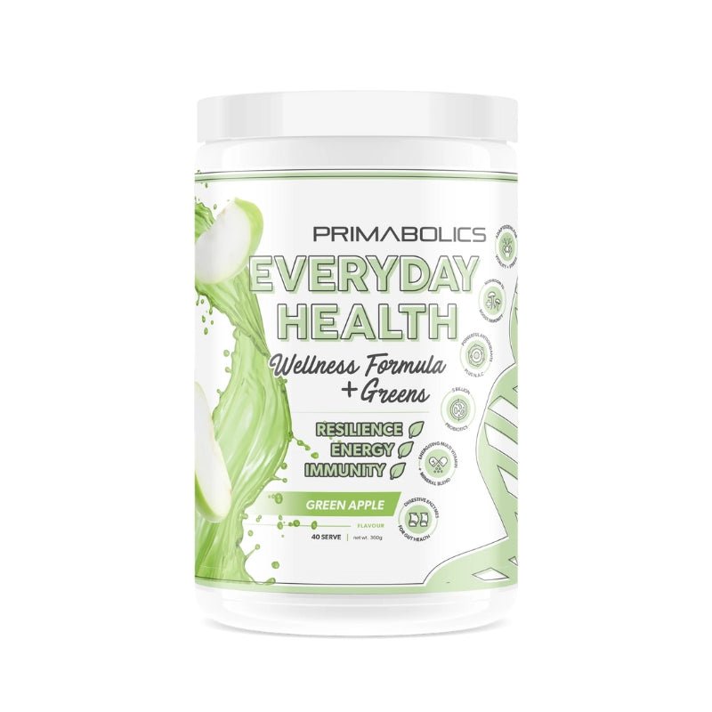 Primabolics Everyday Health Wellness Formula + Greens - 40 serve Green Apple