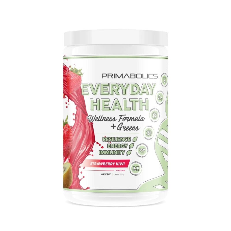 Primabolics Everyday Health Wellness Formula + Greens - 40 serve Strawberry Kiwi