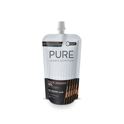 Pure Performance Race Energy Gel 185g + Caffeine Cola