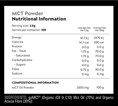Switch Nutrition MCT Oil Powder NIP