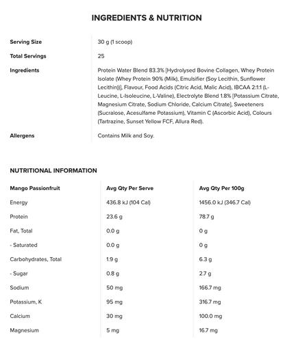 Muscle Nation Protein Water Varitey Pack NIP
