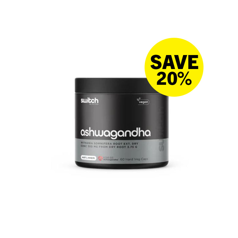 SAVE 20% Switch Nutrition Ashwagandha