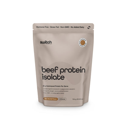 Switch Nutrition Beef Protein Isolate 25 serve Choc Sea Salt