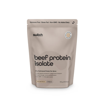 Switch Nutrition Beef Protein Isolate 25 serve Iced Latte