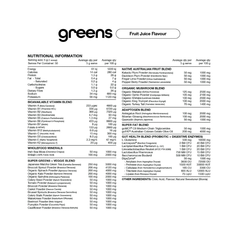 Switch Nutrition Greens