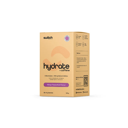 Switch Nutrition Hydrate + Caffeine 20 serve - Mango Passionfruit