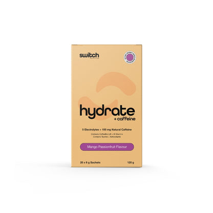Switch Nutrition Hydrate + Caffeine 20 serve - Mango Passionfruit