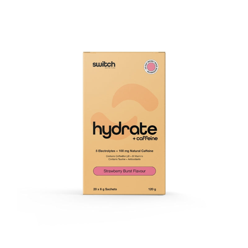 Switch Nutrition Hydrate + Caffeine 20 serve - Strawberry Burst