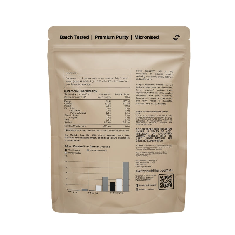 Switch Nutrition Purest Creatine Monohydrate